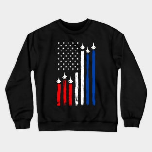 Air Force US Veterans 4th of July T shirt - Merica Flag T-Shirt Crewneck Sweatshirt